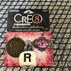 CRE 8  by Amy labbe be the change, believe an alphabet, die charm